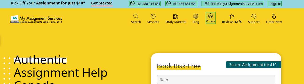 My Assignment Services CA